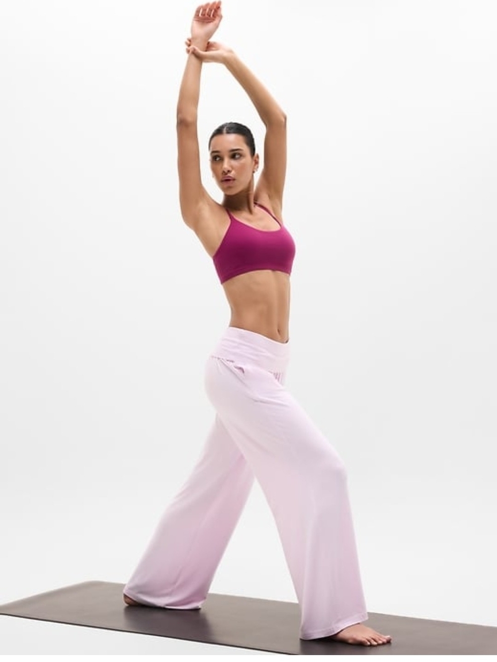 Athleta Wide Leg Pants Dreamy Drape Pant in Light Pink. M NWT.